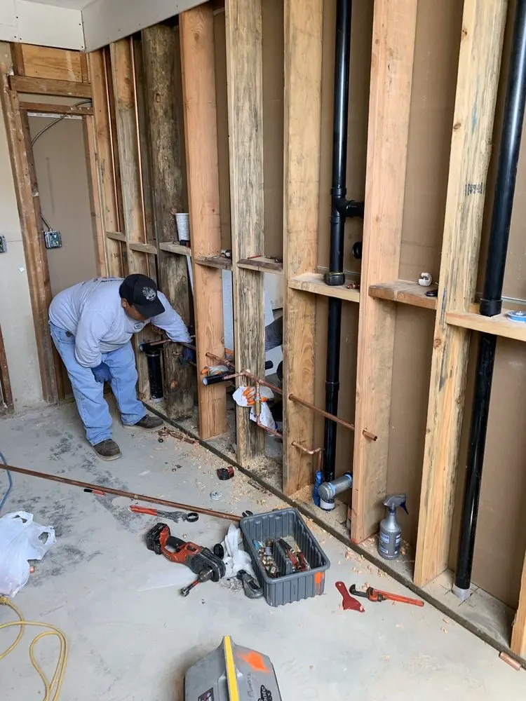 Commercial rough-in plumbing for Water Heater Replacement in Ranchos del Oro
